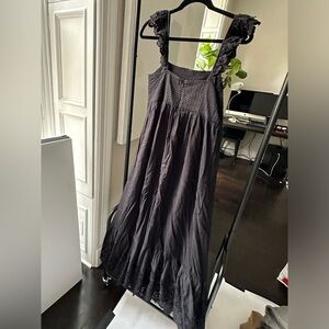 A piece apart black long dress great for easy summer.